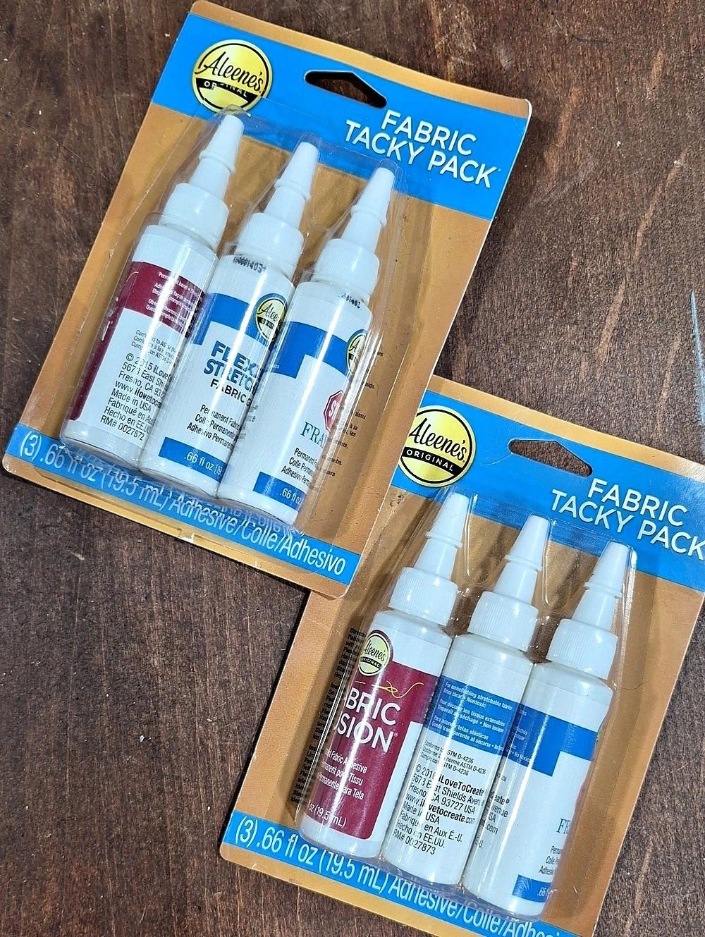 Aleene's Fabric Tacky Pack Fabric Adhesive Pack Set